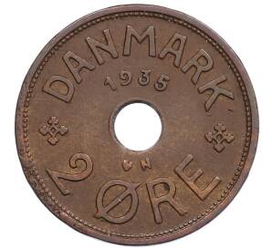 2 эре 1935 года Дания — Фото №1