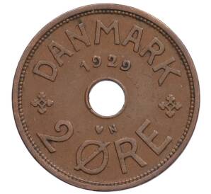 2 эре 1929 года Дания — Фото №1