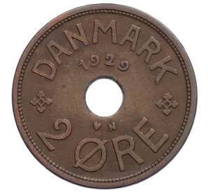 2 эре 1929 года Дания — Фото №1