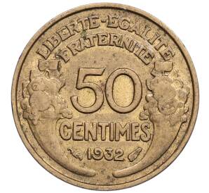 50 сантимов 1932 года Франция — Фото №1