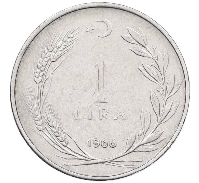 Монета 1 лира 1966 года Турция (Артикул: K12-54613) — Фото №1