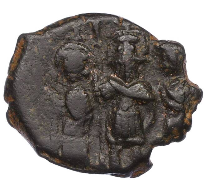 Монета Фоллис 610-641 года Византия (Константинополь) — Ираклий (Артикул: K12-54799) — Фото №1