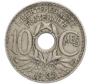 10 сантимов 1935 года Франция — Фото №1