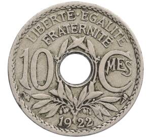 10 сантимов 1922 года Франция — Фото №1