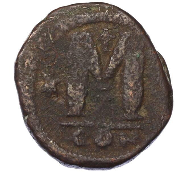 Монета Фоллис 527-565 года Византия — Юстиниан I (Артикул: T11-19250) — Фото №2