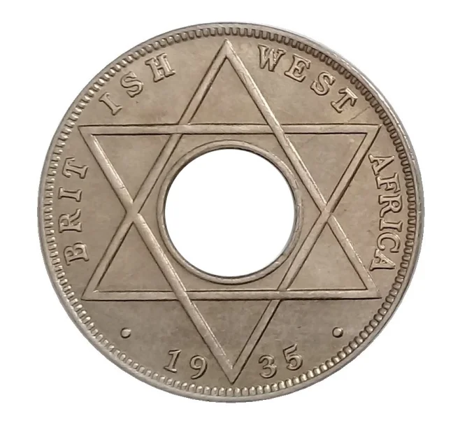 Монета 1/10 пенни 1935 года Британская Западная Африка (Артикул M2-31156)