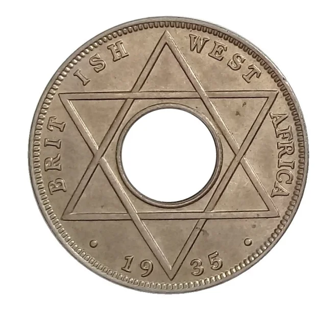 Монета 1/10 пенни 1935 года Британская Западная Африка (Артикул M2-31159)