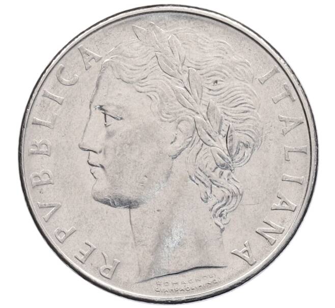 Монета 100 лир 1976 года Италия (Артикул: K12-55508) — Фото №2