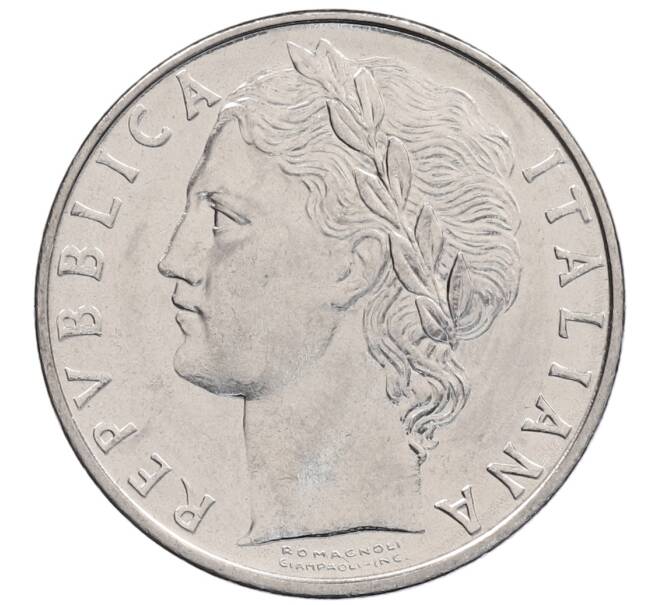 Монета 100 лир 1974 года Италия (Артикул: K12-55512) — Фото №2