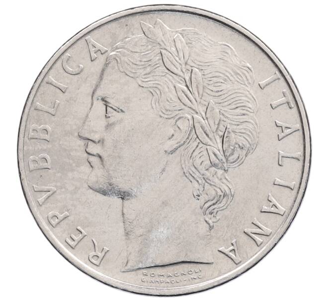 Монета 100 лир 1972 года Италия (Артикул: K12-55515) — Фото №2