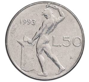 50 лир 1993 года Италия — Фото №1