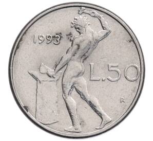 50 лир 1993 года Италия — Фото №1