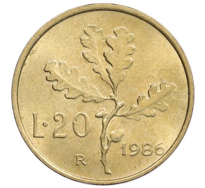 Монета 20 лир 1986 года Италия (Артикул: K12-55656) — Фото №1