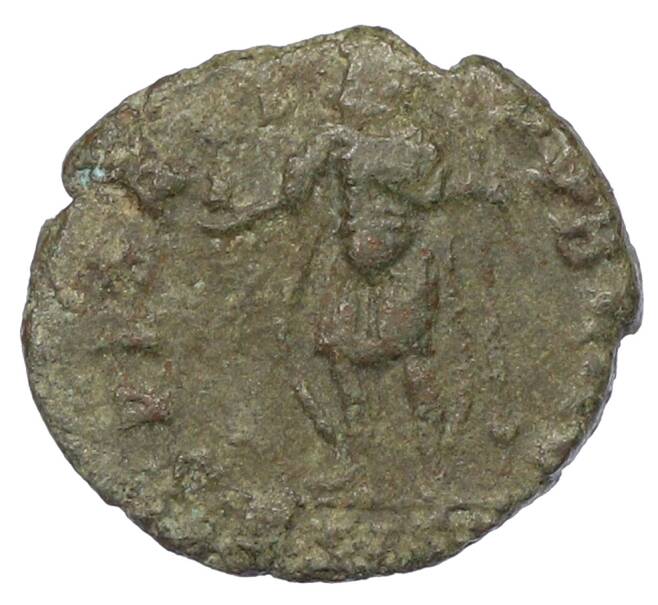 Монета AE4 355-361 года Римская Империя — Констанций II (Артикул: T11-19174) — Фото №2
