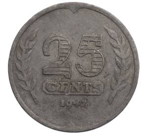 25 центов 1942 года Нидерланды — Фото №1