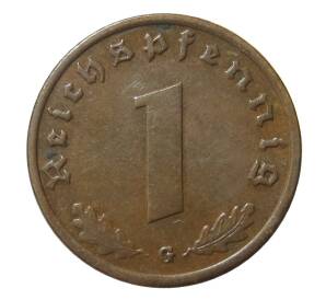 1 рейхспфенниг 1938 года G Германия — Фото №2