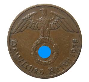 1 рейхспфенниг 1938 года E Германия — Фото №1