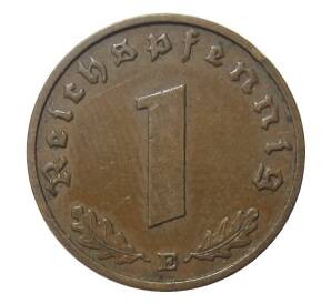1 рейхспфенниг 1938 года E Германия — Фото №2