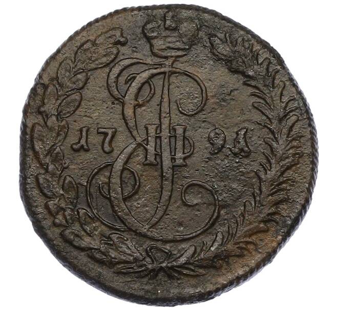 Монета Денга 1791 года КМ (Артикул: K12-56051) — Фото №1