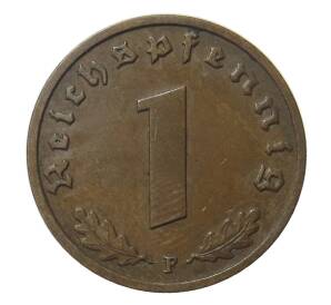 1 рейхспфенниг 1939 года F Германия — Фото №2