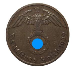 1 рейхспфенниг 1939 года E Германия — Фото №1