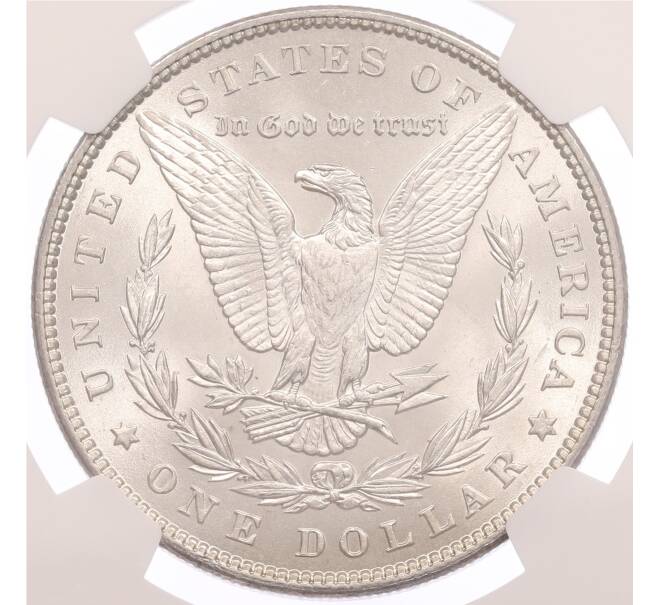 Монета 1 доллар 1896 года США — в слабе NGC (MS63) (Артикул: M2-83601) — Фото №2