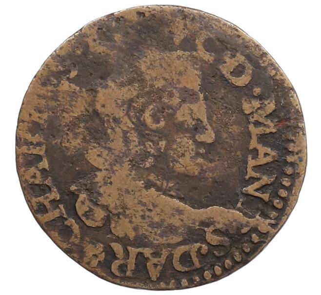 Монета Двойной турнуа 1642-1643 года Франция (Арш-Шарлевилль) Шарль II Гонзага (Артикул: K2-0570) — Фото №1