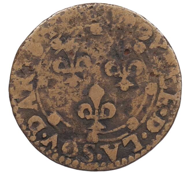Монета Двойной турнуа 1642-1643 года Франция (Арш-Шарлевилль) Шарль II Гонзага (Артикул: K2-0570) — Фото №2