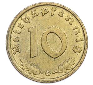 10 рейхспфеннигов 1938 года G Германия — Фото №2