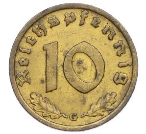 10 рейхспфеннигов 1938 года G Германия — Фото №2