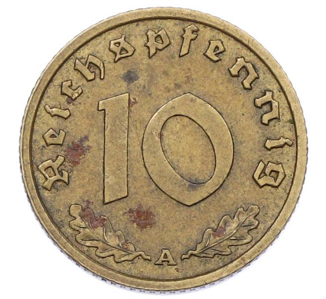 Монета 10 рейхспфеннигов 1939 года A Германия (Артикул: M2-83641) — Фото №2