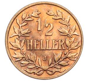 1/2 геллера 1906 года J Германская Восточная Африка — Фото №1