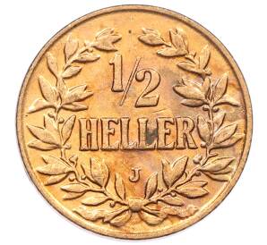 1/2 геллера 1906 года J Германская Восточная Африка — Фото №1
