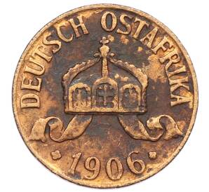 1/2 геллера 1906 года J Германская Восточная Африка — Фото №2