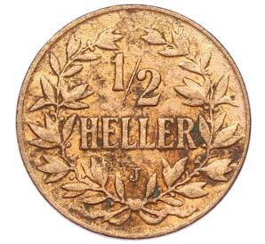 1/2 геллера 1906 года J Германская Восточная Африка — Фото №1