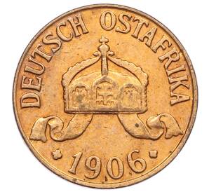 1/2 геллера 1906 года J Германская Восточная Африка — Фото №2