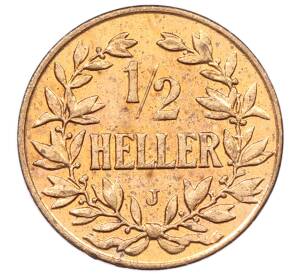 1/2 геллера 1905 года J Германская Восточная Африка — Фото №1