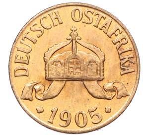 1/2 геллера 1905 года J Германская Восточная Африка — Фото №2