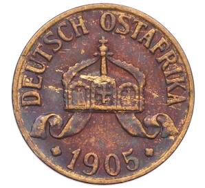 1/2 геллера 1905 года A Германская Восточная Африка — Фото №2