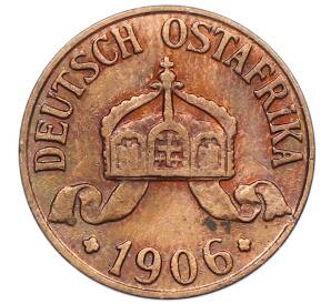 1/2 геллера 1906 года J Германская Восточная Африка — Фото №2