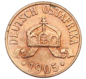 1/2 геллера 1905 года A Германская Восточная Африка — Фото №2