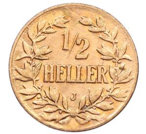 1/2 геллера 1905 года J Германская Восточная Африка — Фото №1