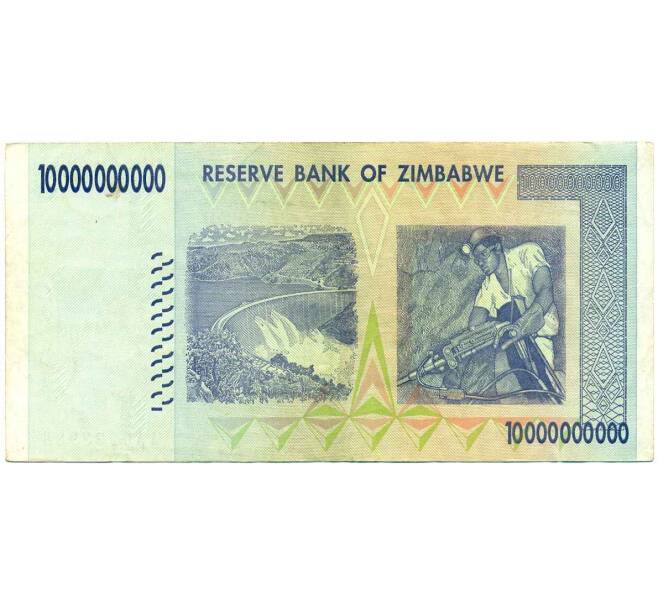 Банкнота 10 миллиардов долларов 2008 года Зимбабве (Артикул: K12-56381) — Фото №2