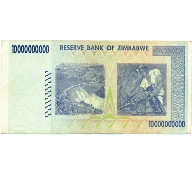 Банкнота 10 миллиардов долларов 2008 года Зимбабве (Артикул: K12-56413) — Фото №2