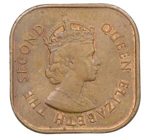 1 цент 1961 года Малайя и Британское Борнео — Фото №2