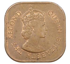 1 цент 1961 года Малайя и Британское Борнео — Фото №2