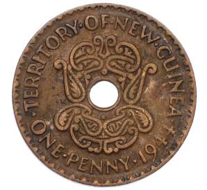 1 пенни 1944 года Британская Новая Гвинея — Фото №1