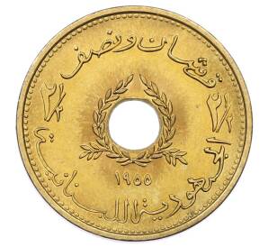 2 1/2 пиастра 1955 года Ливан — Фото №2