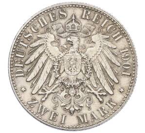 2 марки 1901 года Германия (Пруссия) «200 лет Пруссии» — Фото №2