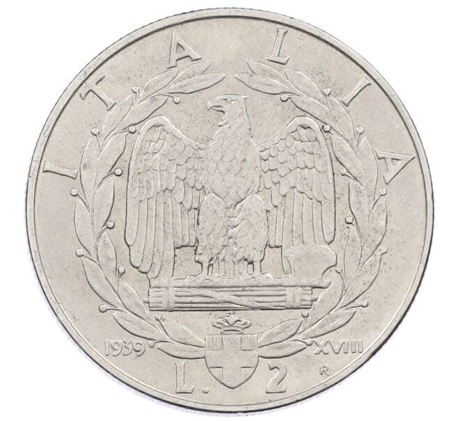 Монета 2 лиры 1939 года Италия (Артикул: M2-83895) — Фото №1